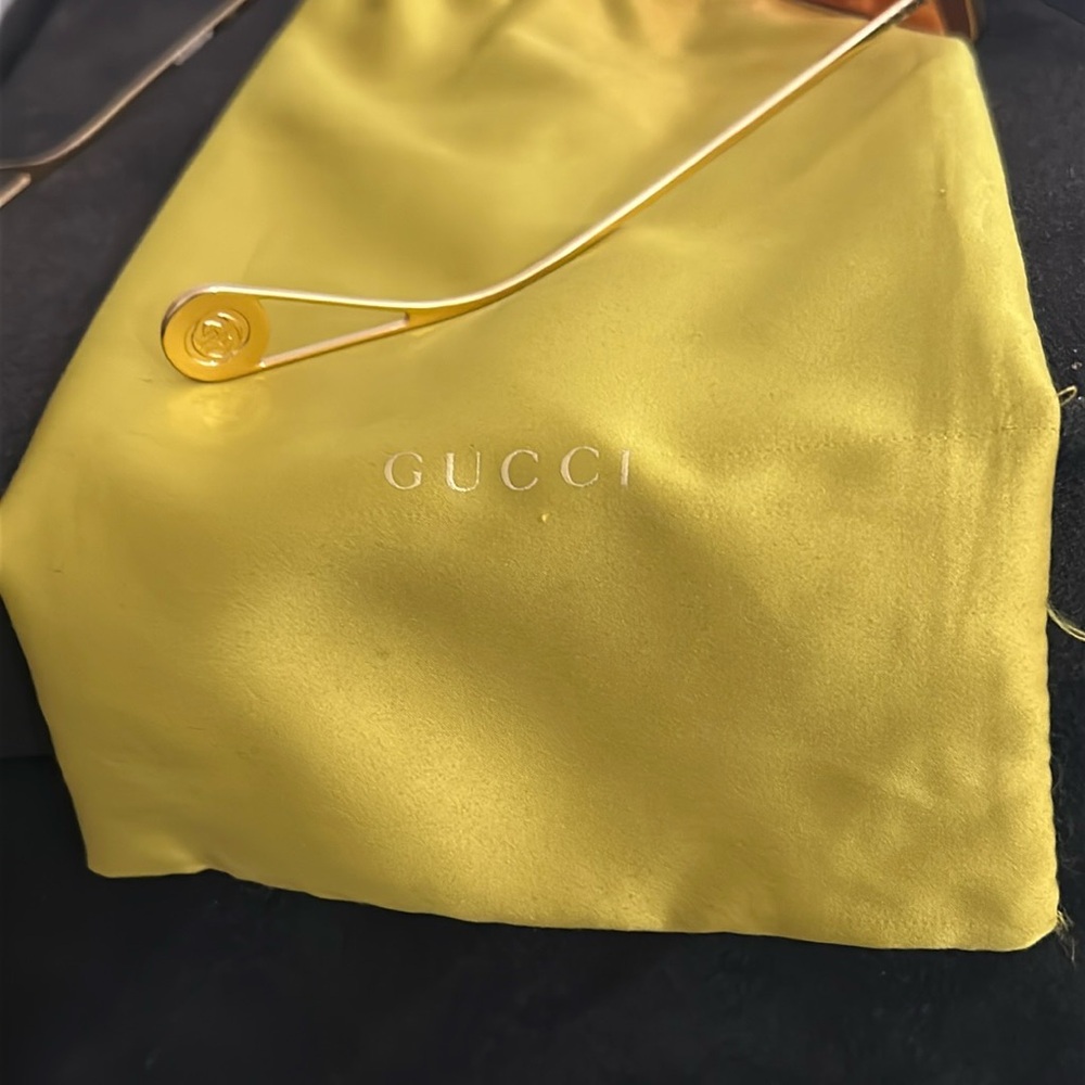 AUTHENTIC GUCCI Pink Geometric square/rectangle Sunglasses - Picture 10 of 15